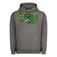 Pigment Tornado western st patricks day shamrocks and hearts Urban Hoodie - Artiststas