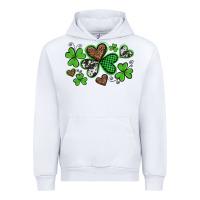 White western st patricks day shamrocks and hearts Urban Hoodie - Artiststas