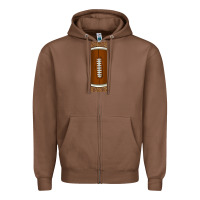 Chestnut american football with leopard pen wraps Zipper Hoodie - BundleAndBundleShop