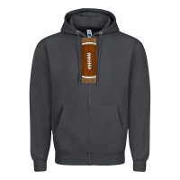 American Football With Leopard Pen Wraps Zipper Hoodie | Teevron
