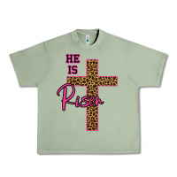 Oil Green He Is Risen Leopard Urban Heavy Tee - Bettercallsaul
