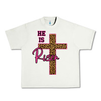 Pistachio He Is Risen Leopard Urban Heavy Tee - Bettercallsaul