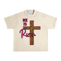 He Is Risen Leopard Urban Heavy Tee | Teevron