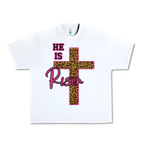 White He Is Risen Leopard Urban Heavy Tee - Bettercallsaul