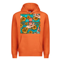 Carrot hand cream nail polish remover and sunflowers with leopard and glitter Premium Hoodie - BundleAndBundleShop