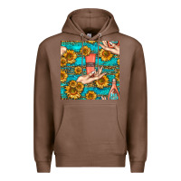 Chestnut hand cream nail polish remover and sunflowers with leopard and glitter Premium Hoodie - BundleAndBundleShop