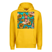 Lemon hand cream nail polish remover and sunflowers with leopard and glitter Premium Hoodie - BundleAndBundleShop