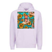 Lilac hand cream nail polish remover and sunflowers with leopard and glitter Premium Hoodie - BundleAndBundleShop