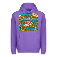 Hand Cream Nail Polish Remover And Sunflowers With Leopard And Glitter Premium Hoodie | Teevron