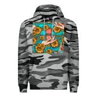 Slate Camo hand cream nail polish remover and sunflowers with leopard and glitter Premium Hoodie - BundleAndBundleShop