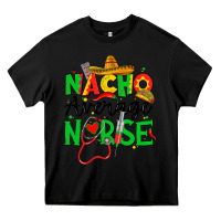 Black nacho average nurse Heavy Core Tee - JahusDesignShop