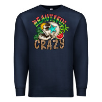 Navy Beautiful Crazy Summer Premium Sweatshirt - CowhideDigitalArt