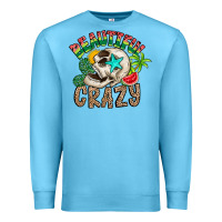 Ocean Blue Beautiful Crazy Summer Premium Sweatshirt - CowhideDigitalArt