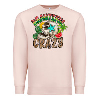 Pale Pink Beautiful Crazy Summer Premium Sweatshirt - CowhideDigitalArt