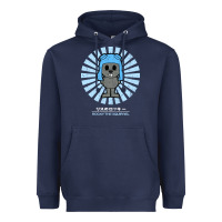 Navy rocky the squirrel retro vintage Heavyweight Hoodie - tuanDangUi