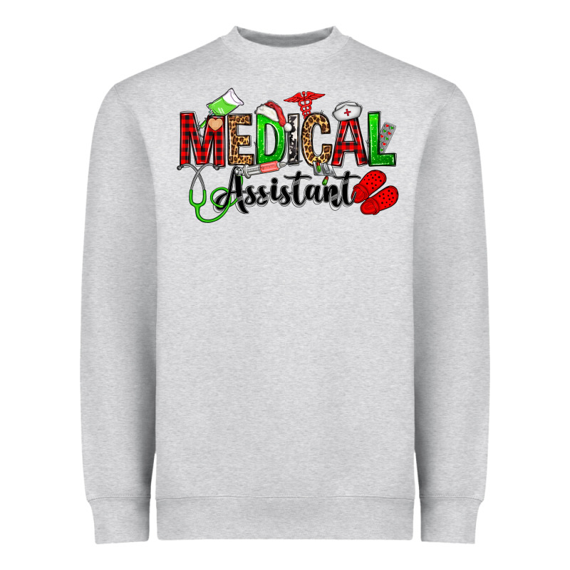 Medical Assistant Christmas Heavyweight Sweatshirt by OliviaCreatesArt | Teevron