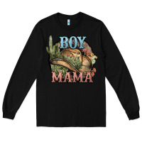 Black Boy Mama western cactus Cowboy Long Sleeve Tee - HowdyJamesFarm