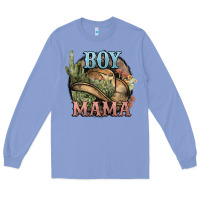 Colony Blue Boy Mama western cactus Cowboy Long Sleeve Tee - HowdyJamesFarm