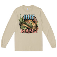 Mushroom Boy Mama western cactus Cowboy Long Sleeve Tee - HowdyJamesFarm