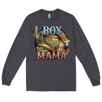Smoke Boy Mama western cactus Cowboy Long Sleeve Tee - HowdyJamesFarm