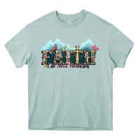 Arona faith can move mountains cross Heavy Core Tee - NancyCooperArtShop