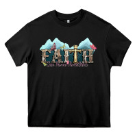 Black faith can move mountains cross Heavy Core Tee - NancyCooperArtShop