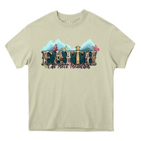 Mossy faith can move mountains cross Heavy Core Tee - NancyCooperArtShop