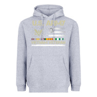 Heather Grey Vietnam Veteran Shirt US Army Veteran Day Women Me Heavyweight Hoodie - tuanDangUi