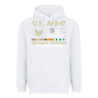 White Vietnam Veteran Shirt US Army Veteran Day Women Me Heavyweight Hoodie - tuanDangUi