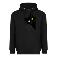 Black black cat day halloween black cat meow Heavyweight Hoodie - tuanDangUi