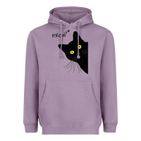 Lavender black cat day halloween black cat meow Heavyweight Hoodie - tuanDangUi