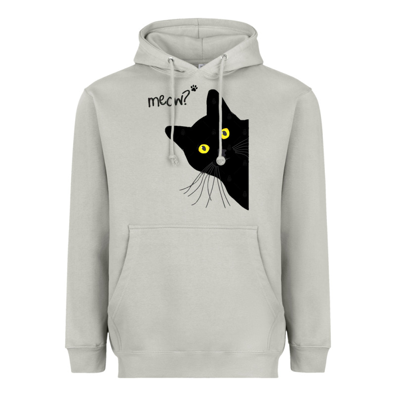 Black Cat Day Halloween Black Cat Meow Heavyweight Hoodie by tuanDangUi | Teevron