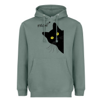 Sage black cat day halloween black cat meow Heavyweight Hoodie - tuanDangUi