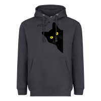 Smoke black cat day halloween black cat meow Heavyweight Hoodie - tuanDangUi