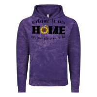 Cloud Purple welcome to our Home Sunflower Vintage Hoodie - Bettercallsaul