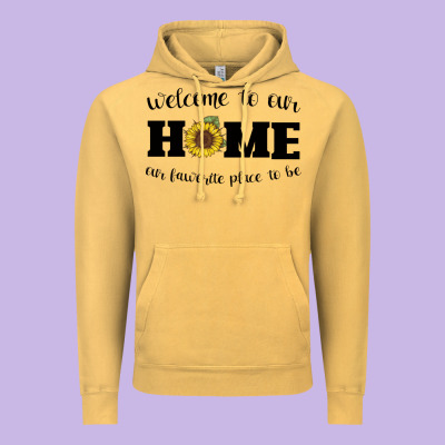 Welcome To Our Home Sunflower Vintage Hoodie Designed By Bettercallsaul