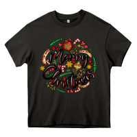 Asphalt merry christmas Heavy Core Tee - MaliasSmallBusiness