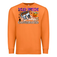 Carrot Dead Inside Caffeinated Premium Sweatshirt - CowhideDigitalArt