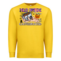 Lemon Dead Inside Caffeinated Premium Sweatshirt - CowhideDigitalArt