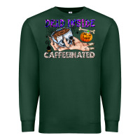 Sports Green Dead Inside Caffeinated Premium Sweatshirt - CowhideDigitalArt
