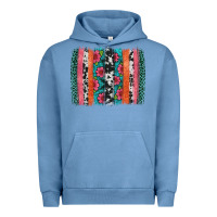 Pigment Pebble Blue easter spring floral brushstroke Urban Hoodie - Artiststas