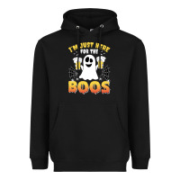 Black i'm just here for the boos halloween costume gift Heavyweight Hoodie - tuanDangUi