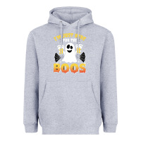 Heather Grey i'm just here for the boos halloween costume gift Heavyweight Hoodie - tuanDangUi
