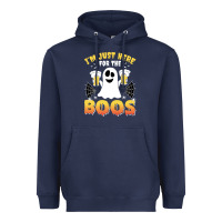 Navy i'm just here for the boos halloween costume gift Heavyweight Hoodie - tuanDangUi
