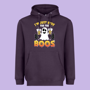 I'm Just Here For The Boos Halloween Costume Gift Heavyweight Hoodie Designed By Tuandangui