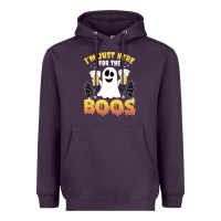 Plum i'm just here for the boos halloween costume gift Heavyweight Hoodie - tuanDangUi
