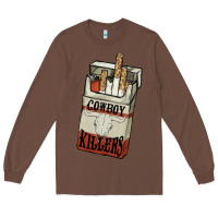 Chestnut Cowboy killers cigarette package Long Sleeve Tee - HowdyJamesFarm