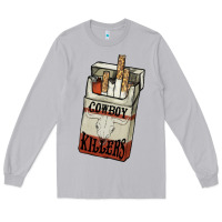 Moon Dust Cowboy killers cigarette package Long Sleeve Tee - HowdyJamesFarm