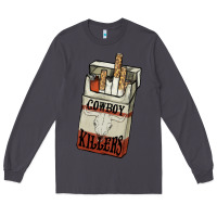 Smoke Cowboy killers cigarette package Long Sleeve Tee - HowdyJamesFarm