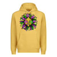 Antique Gold Mardi Gras Sunflower Premium Hoodie - BundleAndBundleShop